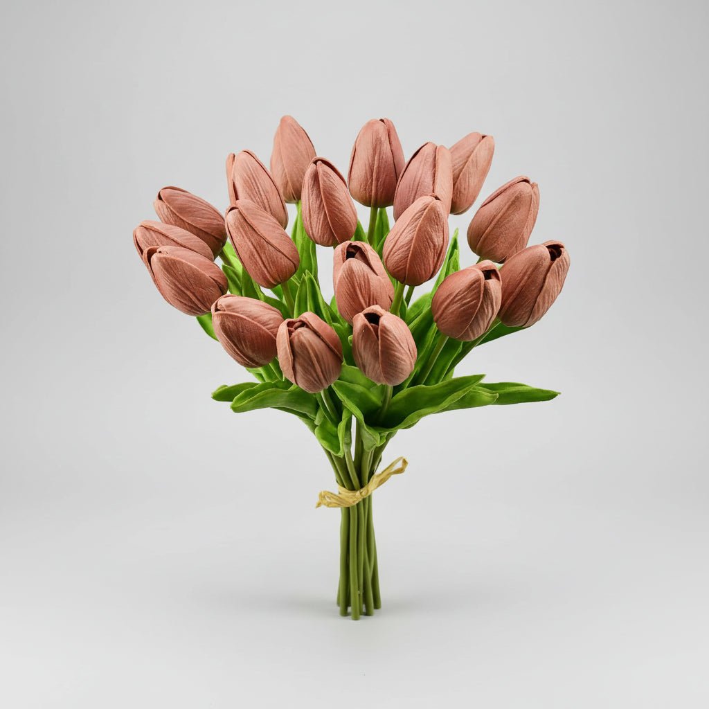 Realistic Touch Tulip Bouquet with Artificial Flowers for Mother's Day