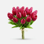 Realistic Touch Tulip Bouquet with Artificial Flowers for Mother's Day