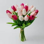 Realistic Touch Tulip Bouquet with Artificial Flowers for Mother's Day