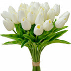 Realistic Touch Tulip Bouquet with Artificial Flowers for Mother's Day