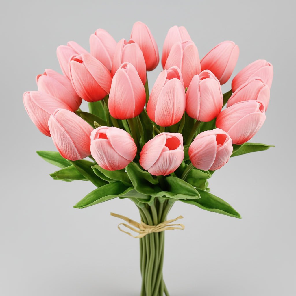Realistic Touch Tulip Bouquet with Artificial Flowers for Mother's Day