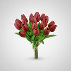 Realistic Touch Tulip Bouquet with Artificial Flowers for Mother's Day