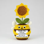 Handcrafted Crochet Flower Desk Decoration for Mother's Day Gifts