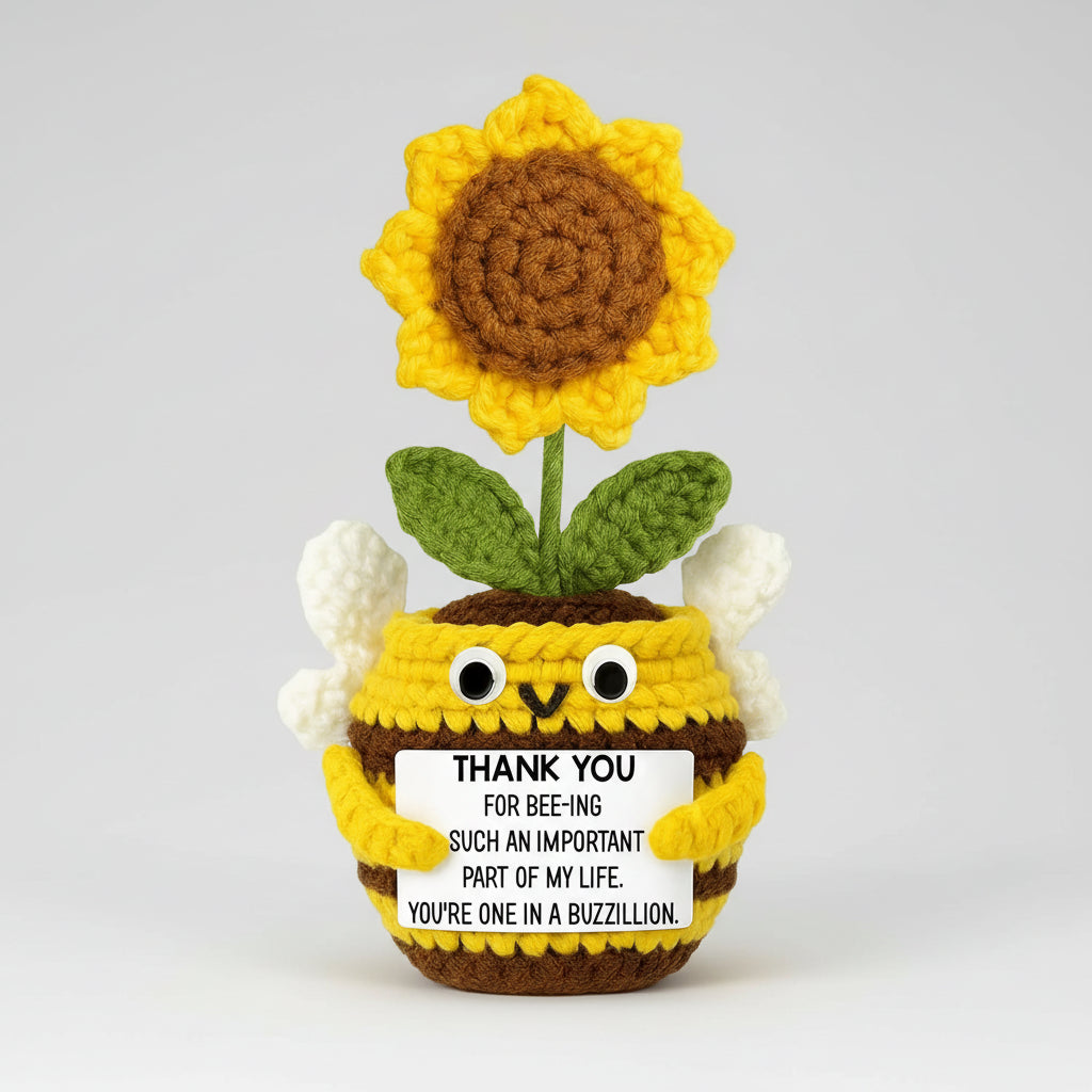 Handcrafted Crochet Flower Desk Decoration for Mother's Day Gifts