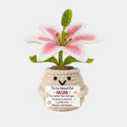 Handcrafted Crochet Flower Desk Decoration for Mother's Day Gifts