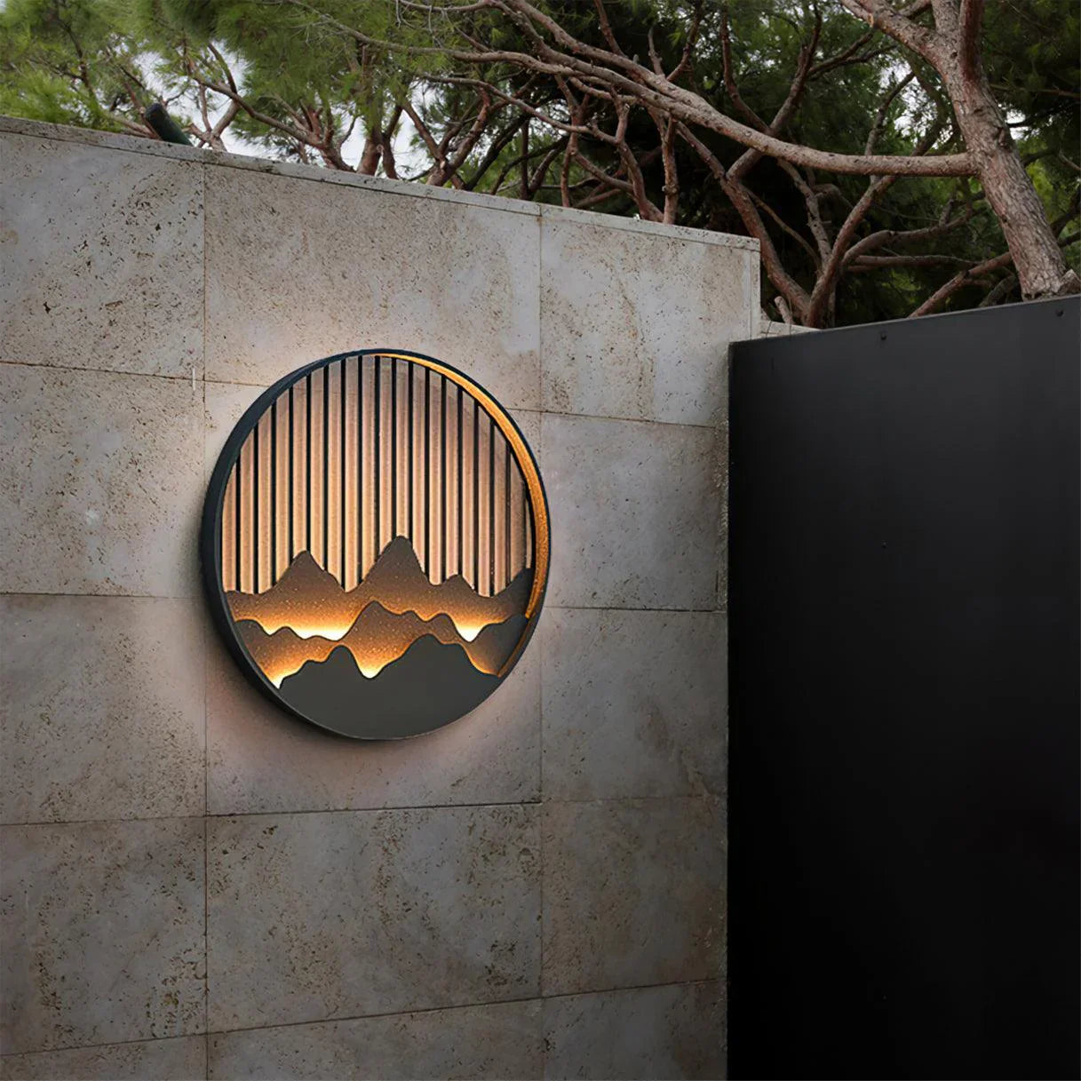 Outdoor Wall Lamp with LED for Mountain Settings