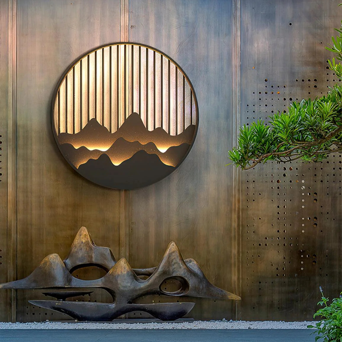 Outdoor Wall Lamp with LED for Mountain Settings