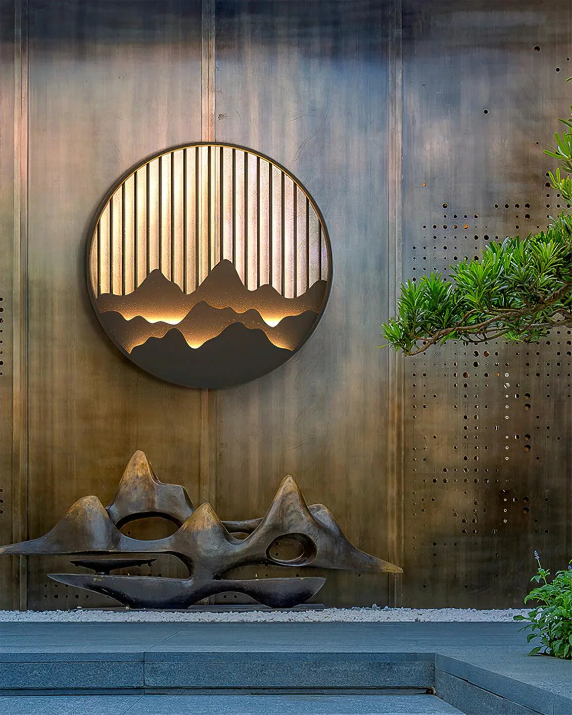 Outdoor Wall Lamp with LED for Mountain Settings