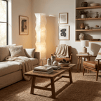 Elegant Modern Rice Paper Floor Lamp for Living Room - MulberryGlow Style