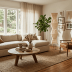 Elegant Modern Rice Paper Floor Lamp for Living Room - MulberryGlow Style
