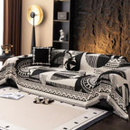 Tribal Pattern Sofa Cover in Soft Chenille Fabric
