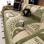 Tribal Pattern Sofa Cover in Soft Chenille Fabric