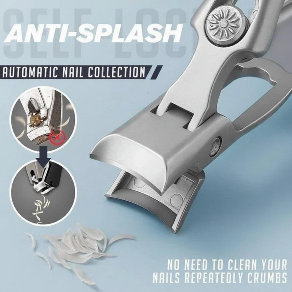 Heavy-Duty Stainless Steel Nail Trimmer with Wide Jaw Clippers