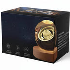 LED Table Lamp with Engraved 3D Planet Crystal Ball Night Light