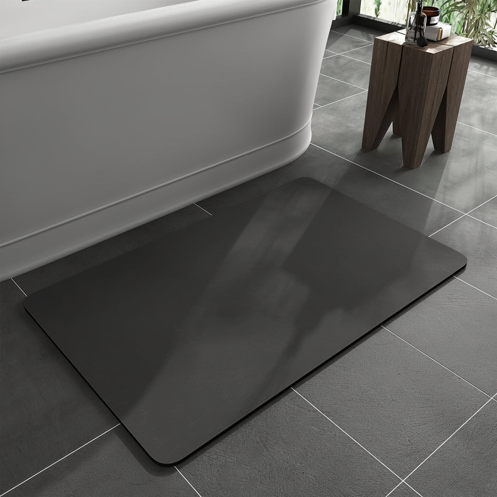 Quick Dry Diatomaceous Stone Floor Rug – Non-Slip Bath Mat