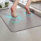 Quick Dry Diatomaceous Stone Floor Rug – Non-Slip Bath Mat