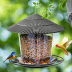 Weatherproof Hanging Bird Feeder with Multiple Ports
