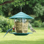Weatherproof Hanging Bird Feeder with Multiple Ports