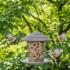 Weatherproof Hanging Bird Feeder with Multiple Ports