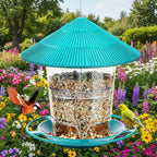 Weatherproof Hanging Bird Feeder with Multiple Ports