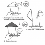 Weatherproof Hanging Bird Feeder with Multiple Ports