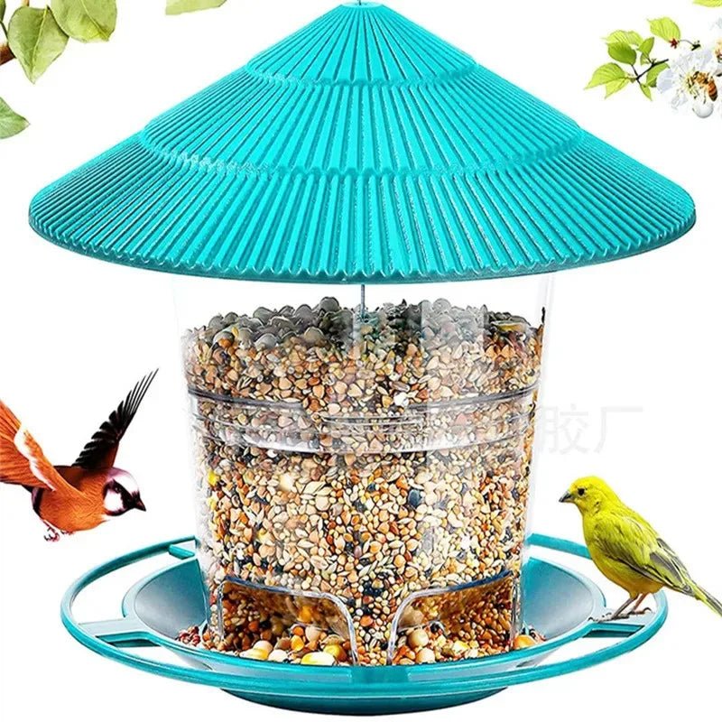 Weatherproof Hanging Bird Feeder with Multiple Ports