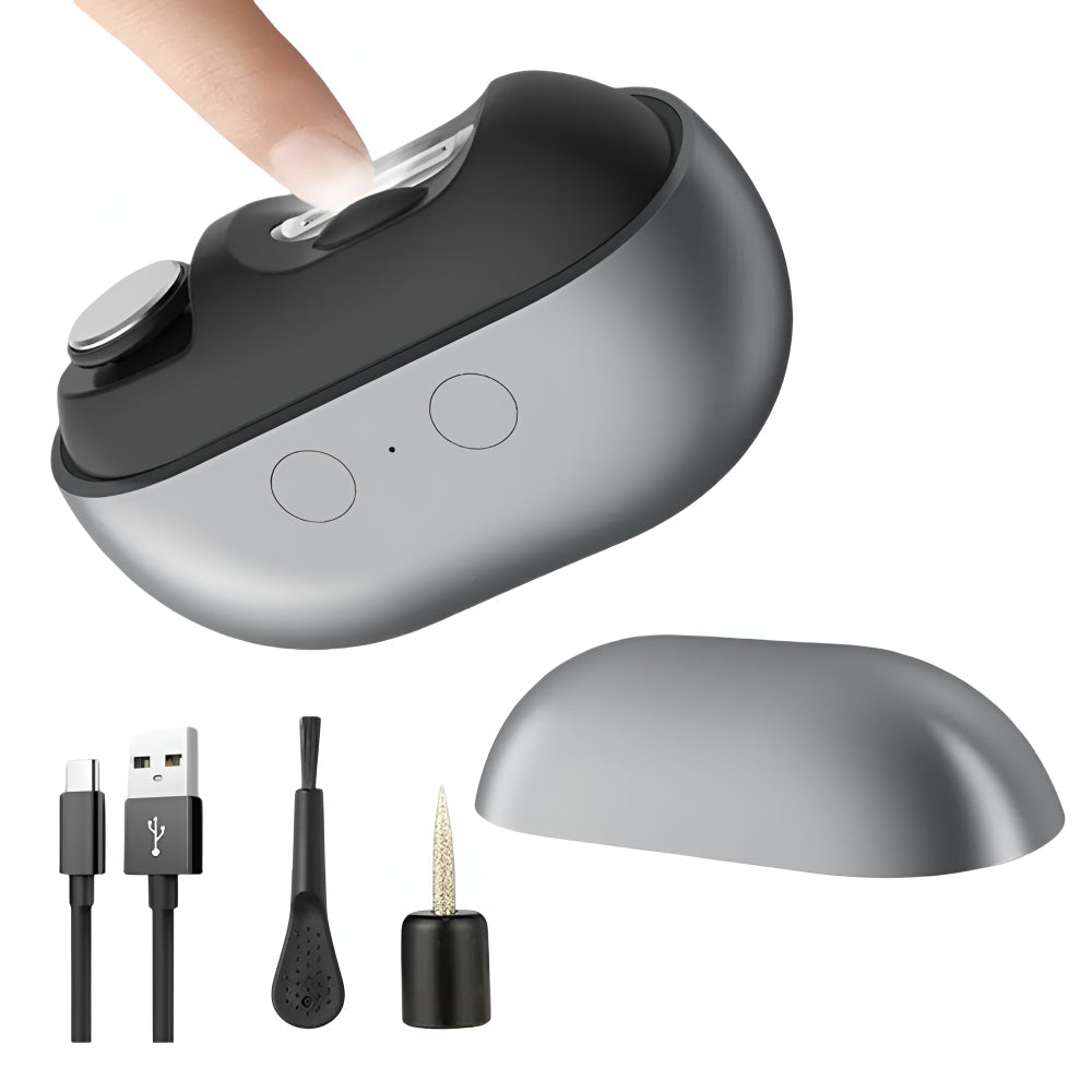 Rechargeable Electric Nail Clipper with LED Light for Grooming