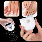 Rechargeable Electric Nail Clipper with LED Light Trimmer