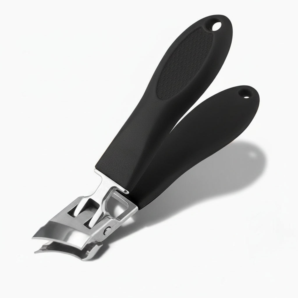 Stainless Steel Nail Clippers with Wide Jaw and Splash Guard
