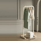 Modern Space-Saving Hall Tree with Stainless Steel | Entryway Storage