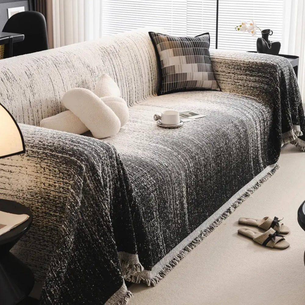 Pet-Friendly Chenille Sofa Slipcover - Soft Fabric Protection