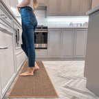 Non-Slip Rubber Backed Woven Mat for Kitchen Flooring