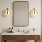 LED Wall Light in Natural Alabaster – Adjustable Color Temperature for Modern Spaces