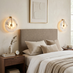 LED Wall Light in Natural Alabaster – Adjustable Color Temperature for Modern Spaces