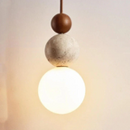 Organic Stone Pendant Light for Modern Homes