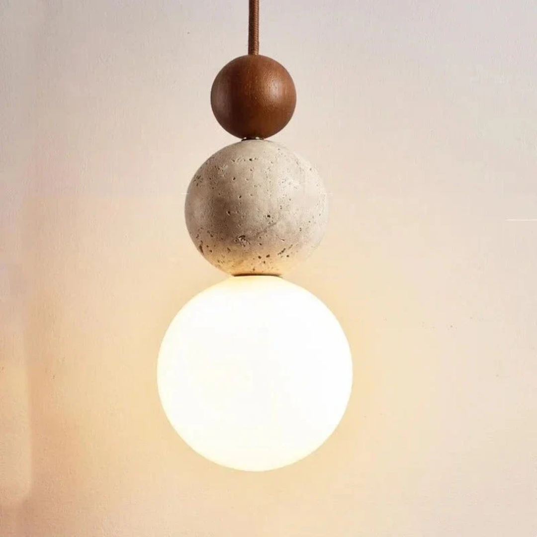 Organic Stone Pendant Light for Modern Homes