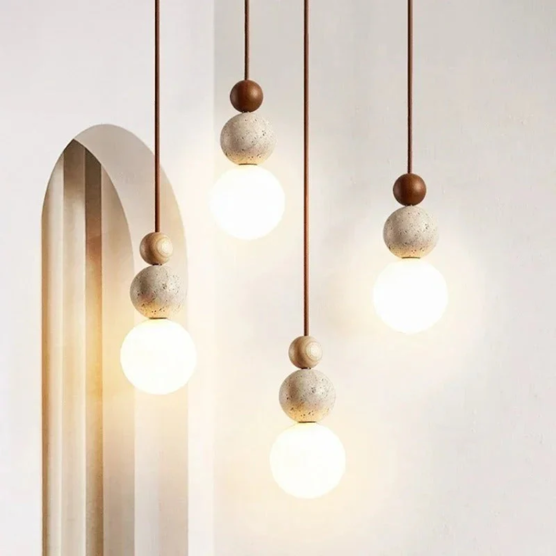 Organic Stone Pendant Light for Modern Homes