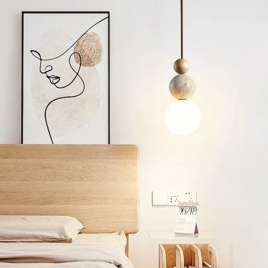 Organic Stone Pendant Light for Modern Homes