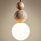 Organic Stone Pendant Light for Modern Homes