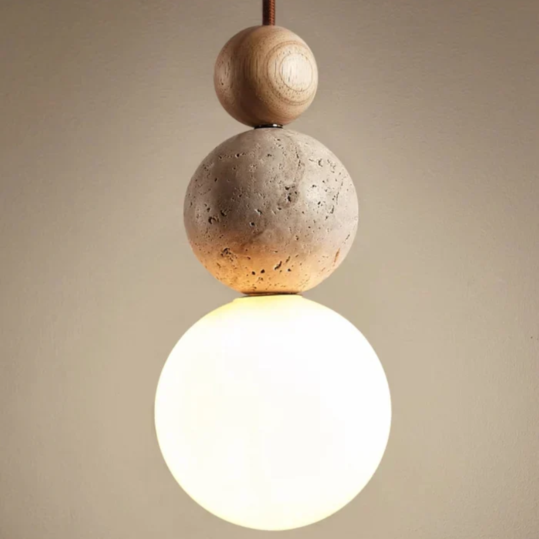 Organic Stone Pendant Light for Modern Homes
