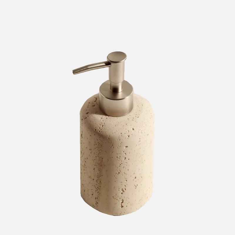 Beige Natural Travertine Stone Bathroom Accessory Collection
