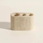 Beige Natural Travertine Stone Bathroom Accessory Collection