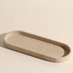 Beige Natural Travertine Stone Bathroom Accessory Collection