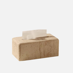 Beige Natural Travertine Stone Bathroom Accessory Collection