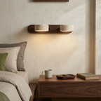 Adjustable LED Shade Natural Stone Wall Light – Modern Sconce for Home