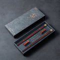 Elegant Dining Set of Natural Wood Japanese Chopsticks in Gift Box