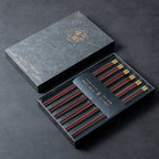 Elegant Dining Set of Natural Wood Japanese Chopsticks in Gift Box