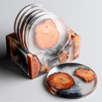 Waterproof and Heat-Resistant Coasters – Unique Pine Wood and Resin Design