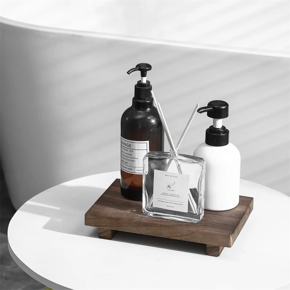 Rustic Elegance Wooden Showcase Tray