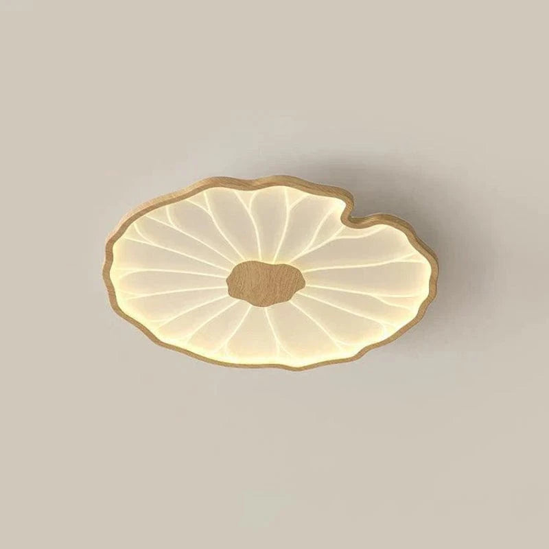 Flush Mount Ceiling Light with Adjustable Color Temperature – Lotus Leaf Design for Contemporary Home Decor